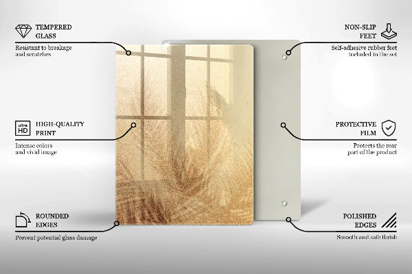 Deska kuchenna szklana Orzechy na białym tle