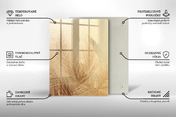 Deska kuchenna szklana Orzechy na białym tle