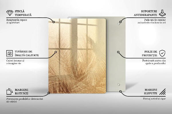 Deska kuchenna szklana Orzechy na białym tle