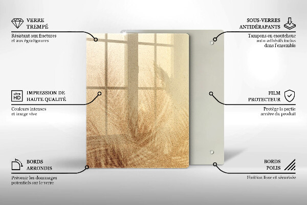 Deska kuchenna szklana Orzechy na białym tle