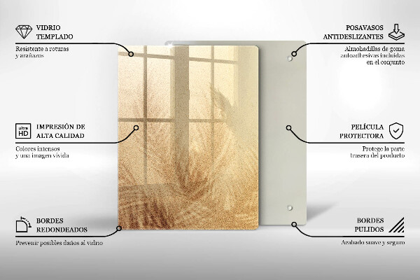 Deska kuchenna szklana Orzechy na białym tle