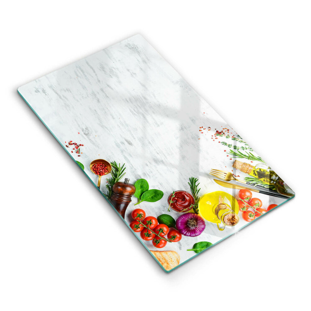 Deska kuchenna szklana Warzywa i przyprawy