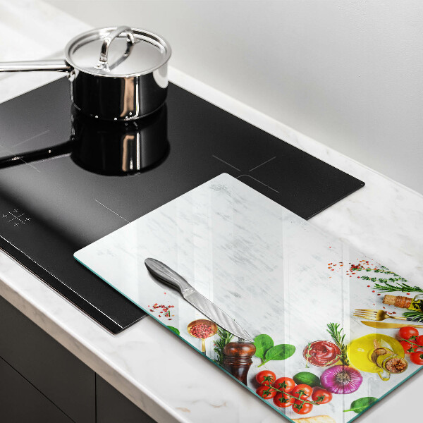 Deska kuchenna szklana Warzywa i przyprawy