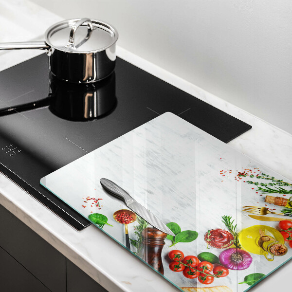 Deska kuchenna szklana Warzywa i przyprawy