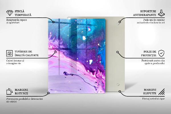 Deska kuchenna szklana Zielone owoce i warzywa