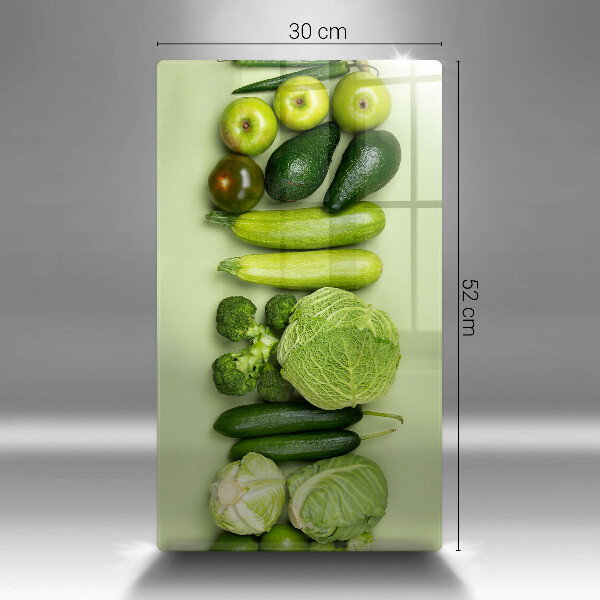 Deska kuchenna szklana Zielone owoce i warzywa