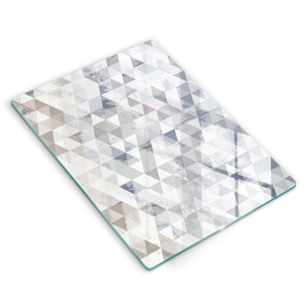 Deska kuchenna szklana Wzór trójkąty