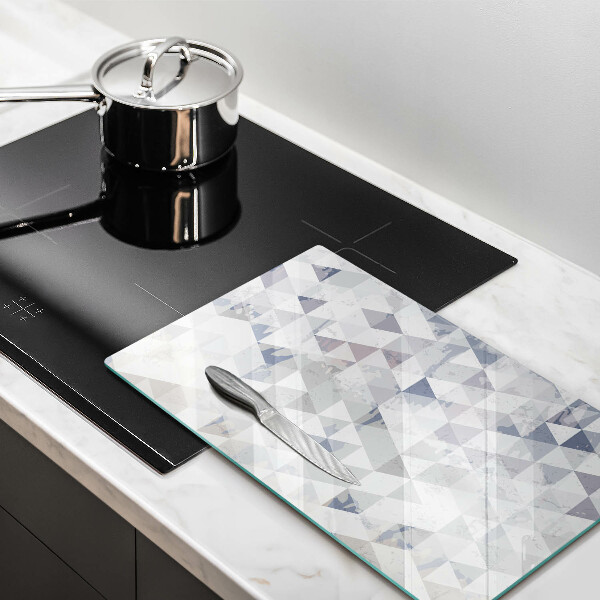 Deska kuchenna szklana Wzór trójkąty
