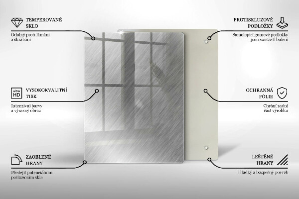 Deska kuchenna szklana Wzór trójkąty