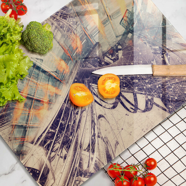 Deska kuchenna szklana Nowoczesna kompozycja