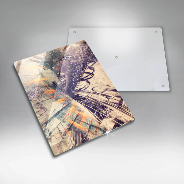 Deska kuchenna szklana Nowoczesna kompozycja