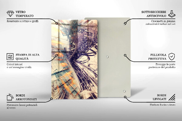 Deska kuchenna szklana Nowoczesna kompozycja