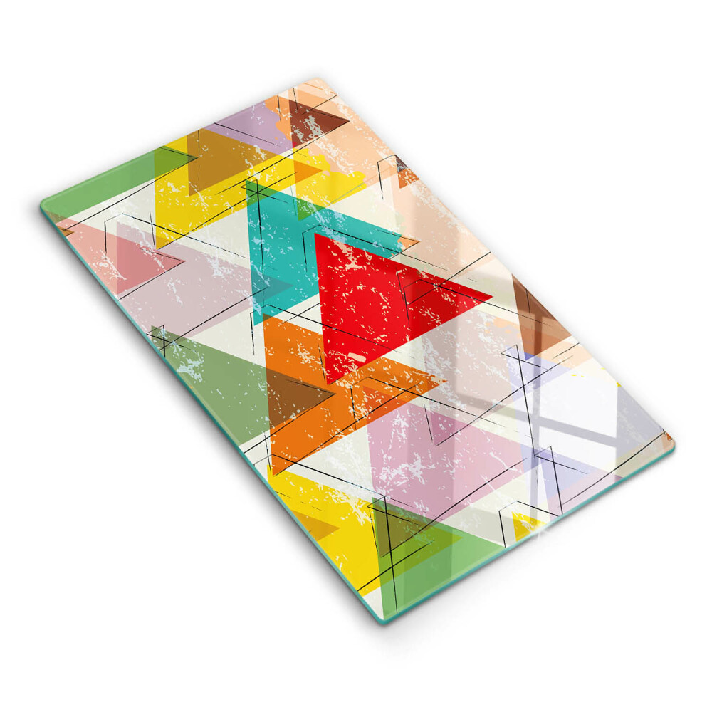 Deska kuchenna szklana Malowane trójkąty