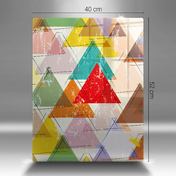 Deska kuchenna szklana Malowane trójkąty