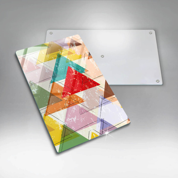 Deska kuchenna szklana Malowane trójkąty