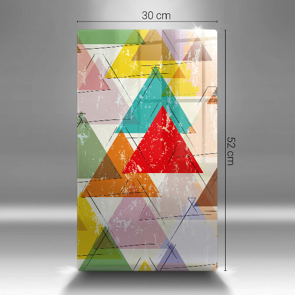 Deska kuchenna szklana Malowane trójkąty