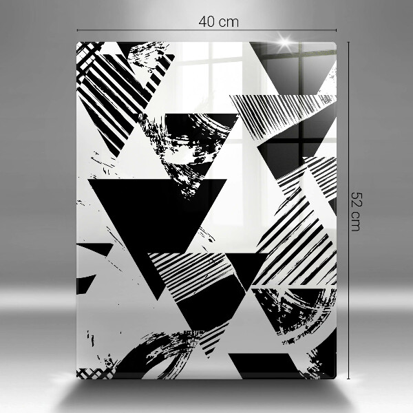 Deska kuchenna szklana Geometryczne trójkąty