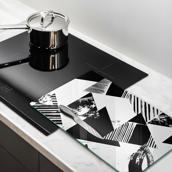 Deska kuchenna szklana Geometryczne trójkąty