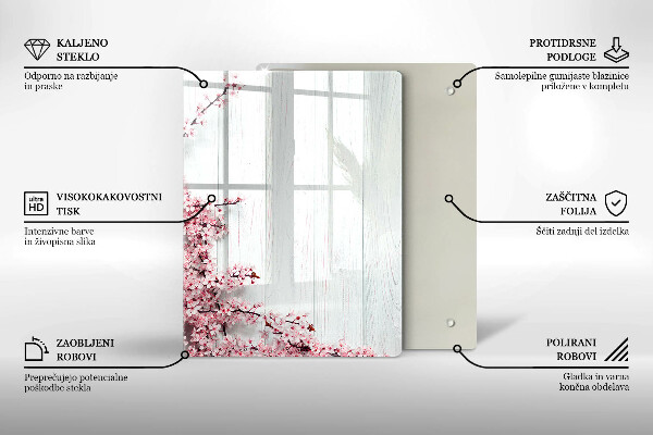 Deska kuchenna szklana Ptasie pióra