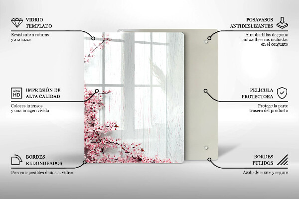 Deska kuchenna szklana Ptasie pióra