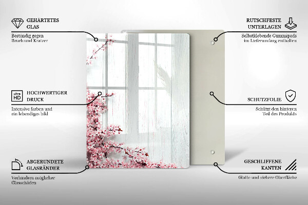 Deska kuchenna szklana Ptasie pióra