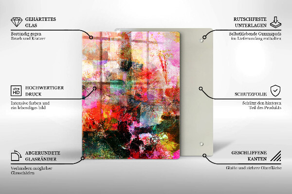 Deska kuchenna szklana Korki wina wzór