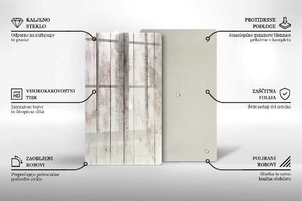 Deska kuchenna szklana Stare deski drewno