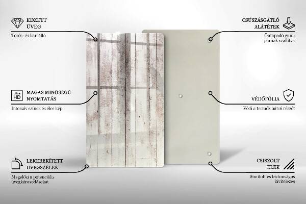Deska kuchenna szklana Stare deski drewno