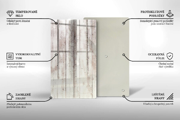 Deska kuchenna szklana Stare deski drewno