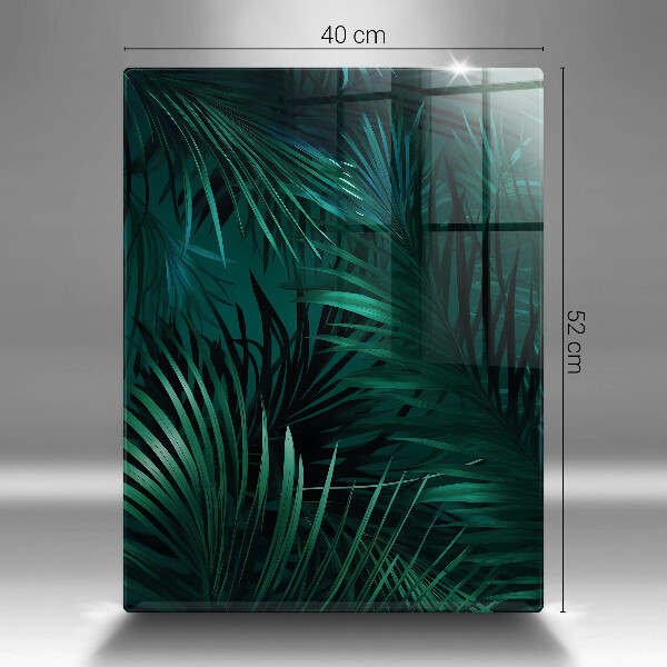 Deska kuchenna szklana Liście dzika dżungla