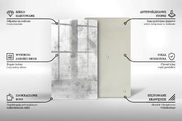Deska kuchenna szklana Beton tekstura
