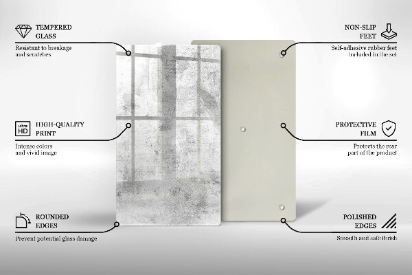 Deska kuchenna szklana Beton tekstura