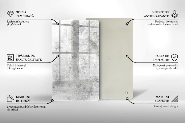 Deska kuchenna szklana Beton tekstura