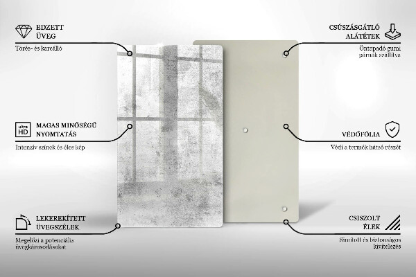 Deska kuchenna szklana Beton tekstura