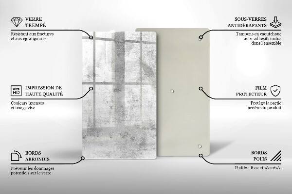 Deska kuchenna szklana Beton tekstura