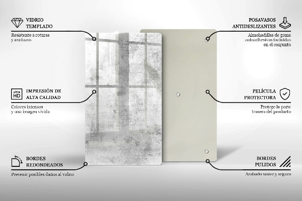 Deska kuchenna szklana Beton tekstura