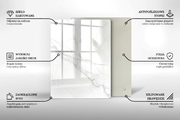 Deska kuchenna szklana Pastelowy marmur