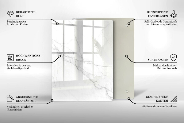 Deska kuchenna szklana Pastelowy marmur