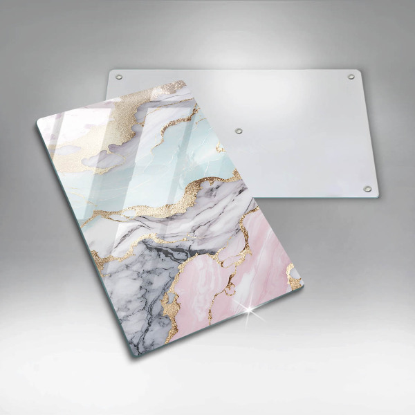 Deska kuchenna szklana Pastelowy marmur