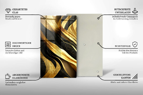 Deska kuchenna szklana Elegancka abstrakcja