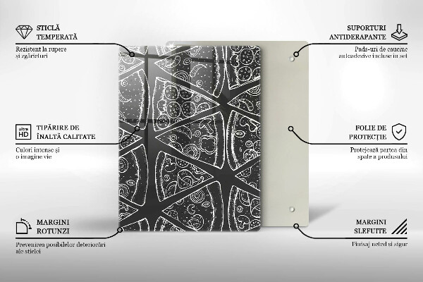 Deska kuchenna szklana Elegancka abstrakcja