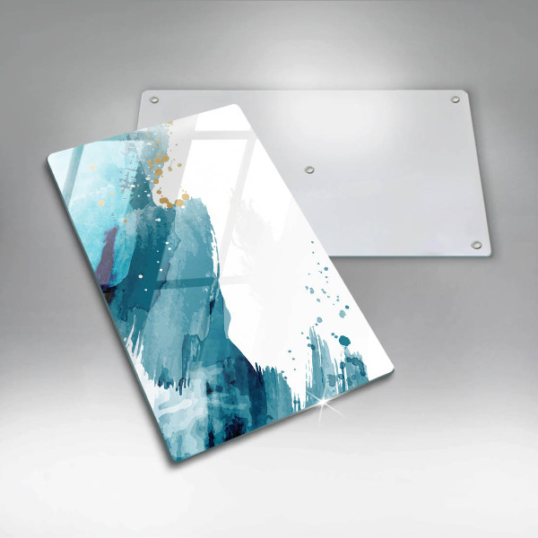 Deska kuchenna szklana Niebieskie plamy