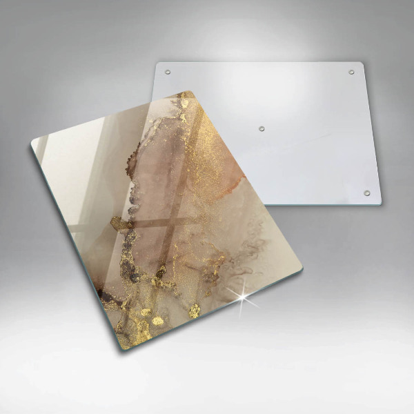 Deska kuchenna szklana Abstrakcja złoto