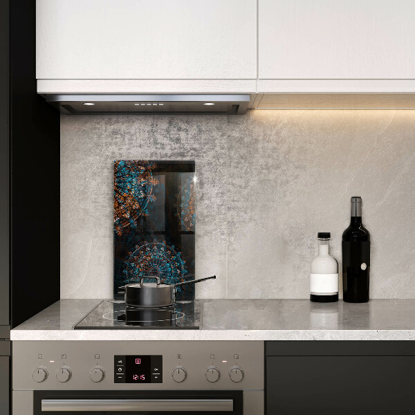 Deska kuchenna szklana Boho vintage koła