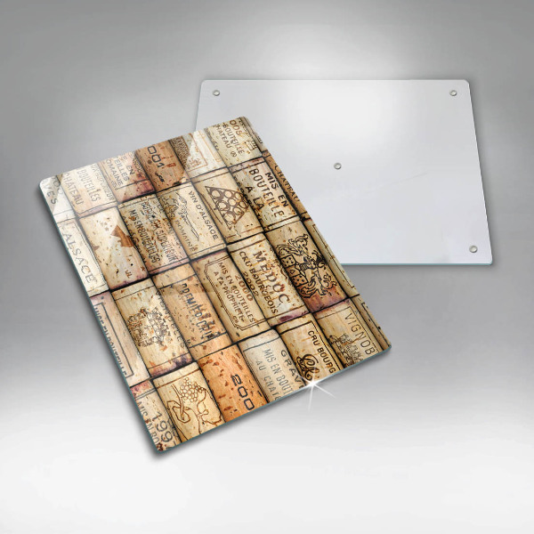 Deska kuchenna szklana Stare korki wina