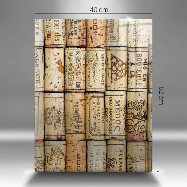 Deska kuchenna szklana Stare korki wina