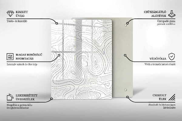 Deska kuchenna szklana Stare korki wina