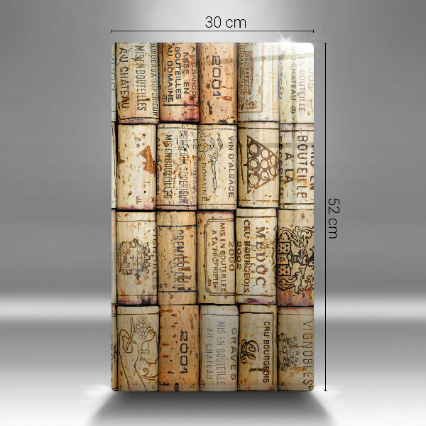 Deska kuchenna szklana Stare korki wina