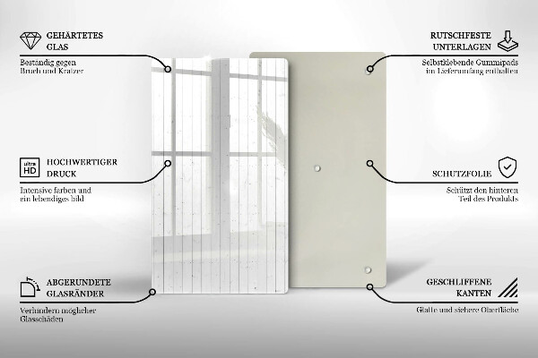 Deska kuchenna szklana Nowoczesne jasne deski