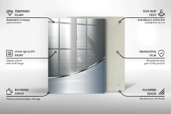 Deska kuchenna szklana Nowoczesne jasne deski
